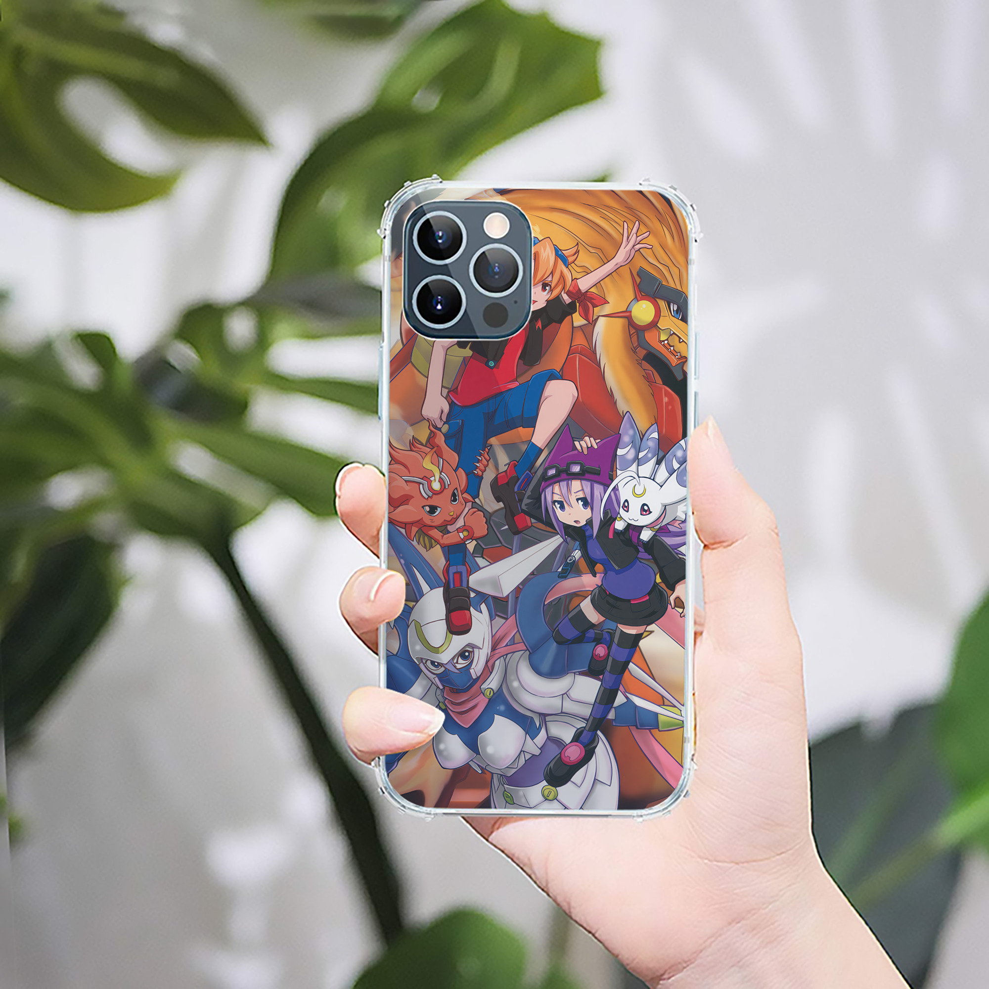 （画像用） Digimon デジタルモンスター/デジモン 【iPhone 12シリーズ対応】透明スマホケース（クリアソフトケース）